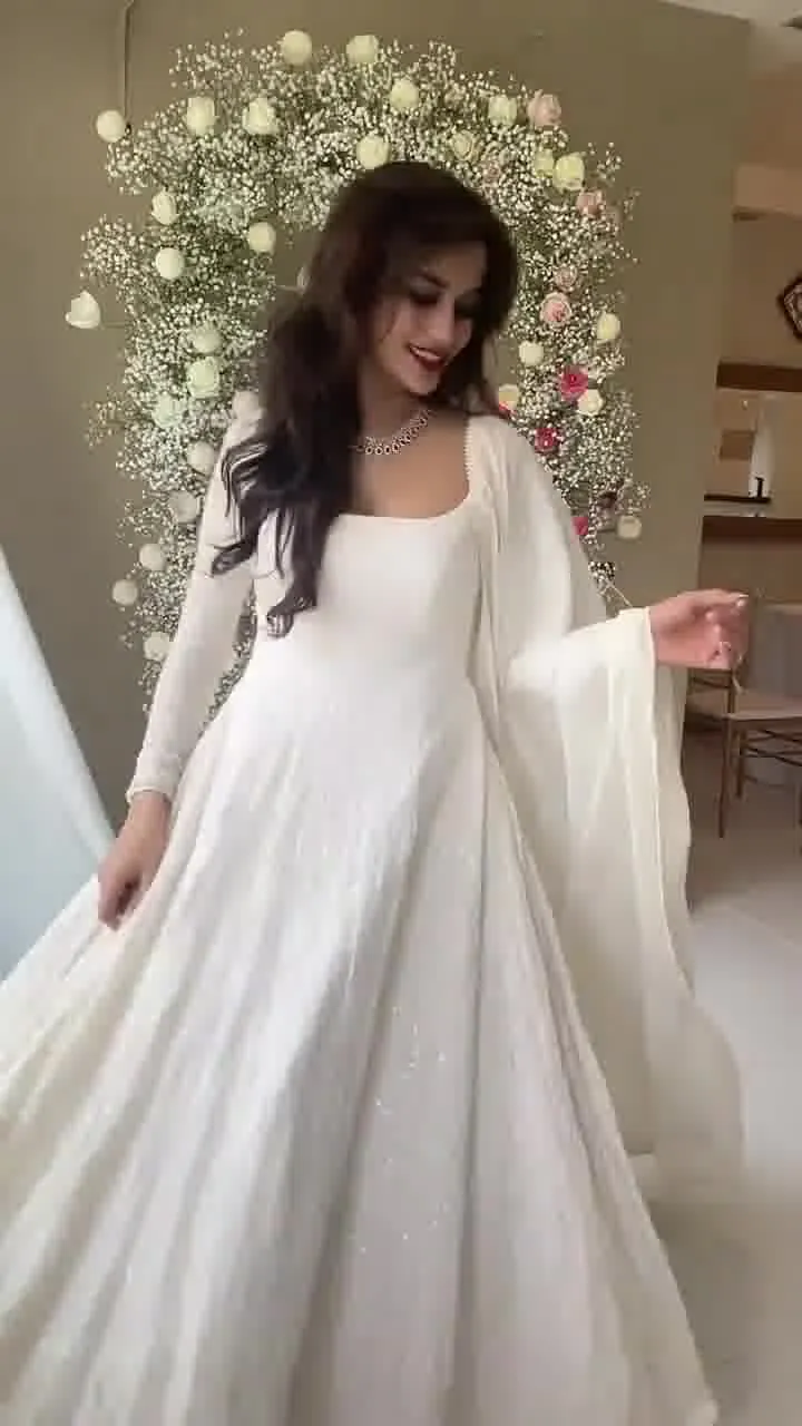 White Chikankari Kurta Palazzo Set With Embroidery Work and Dupatta