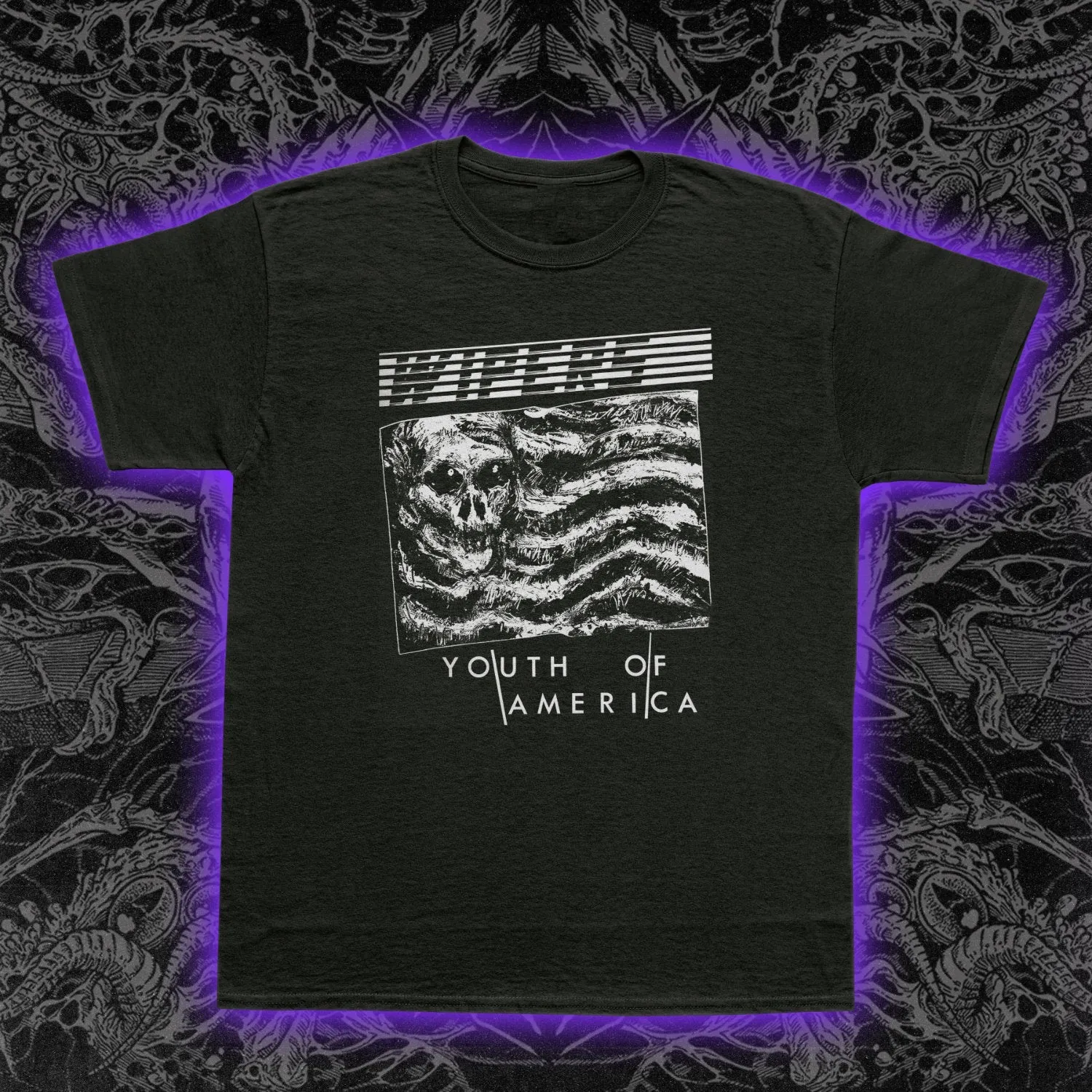 Wipers Youth Of America And Flag Slim Fit Tee