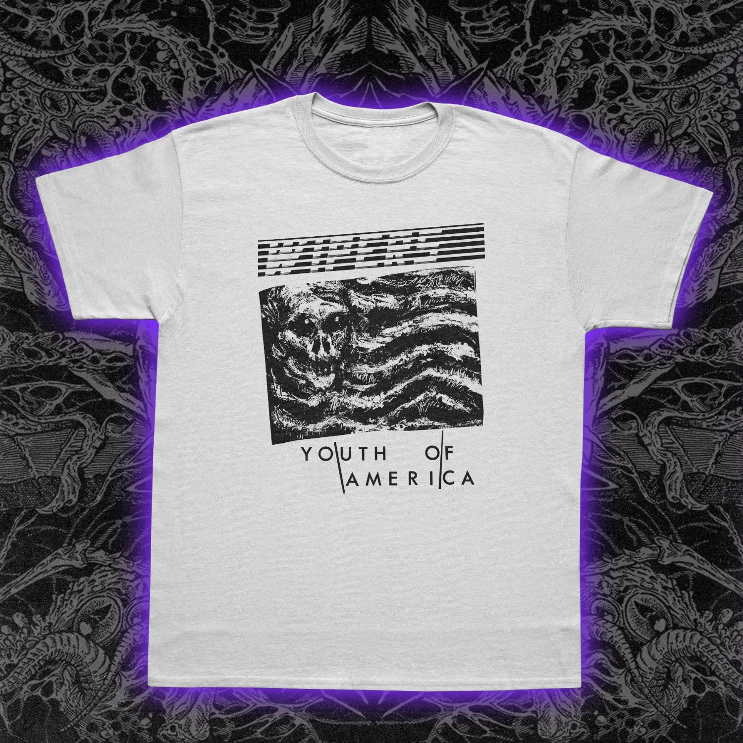 Wipers Youth Of America And Flag Slim Fit Tee