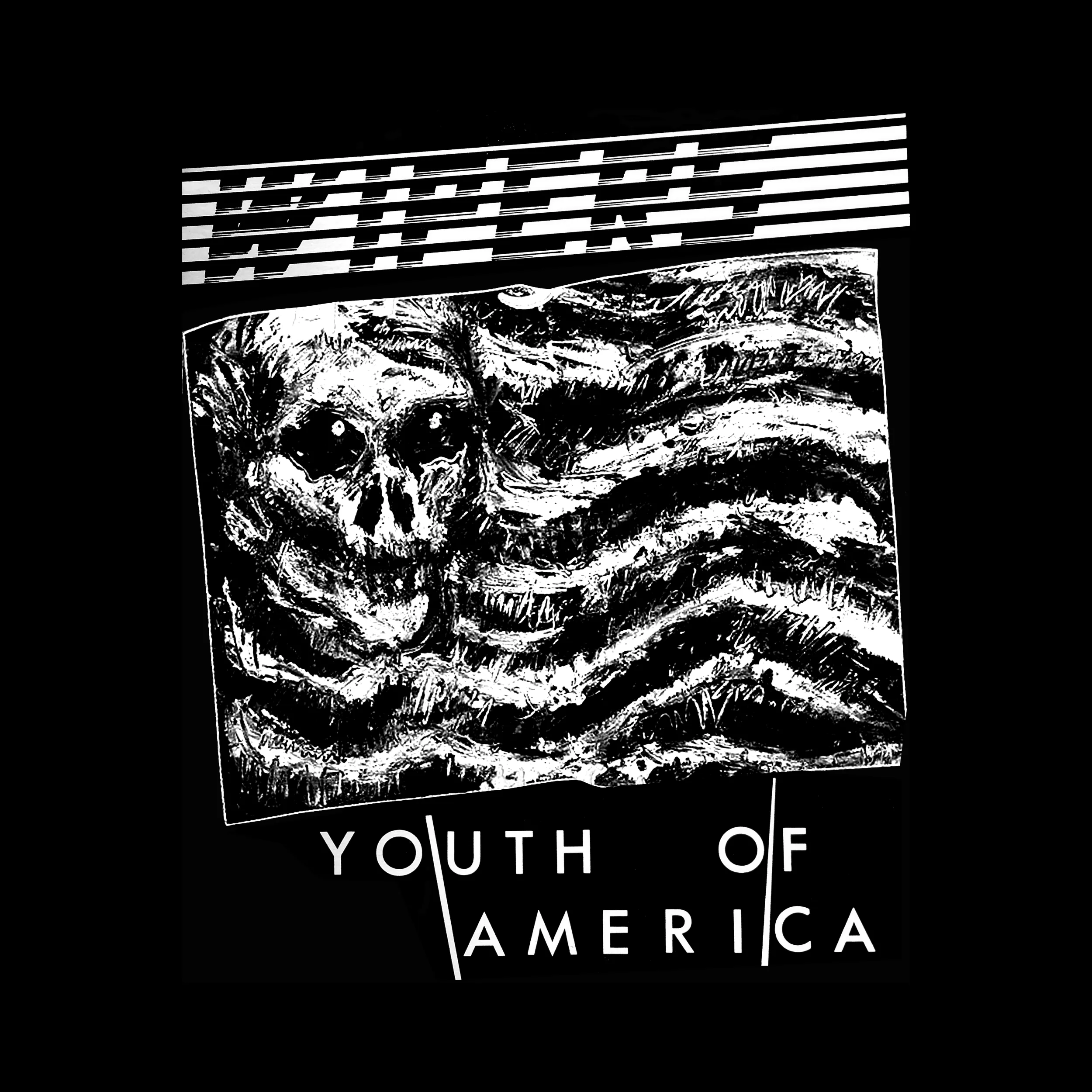 Wipers Youth Of America And Flag Slim Fit Tee