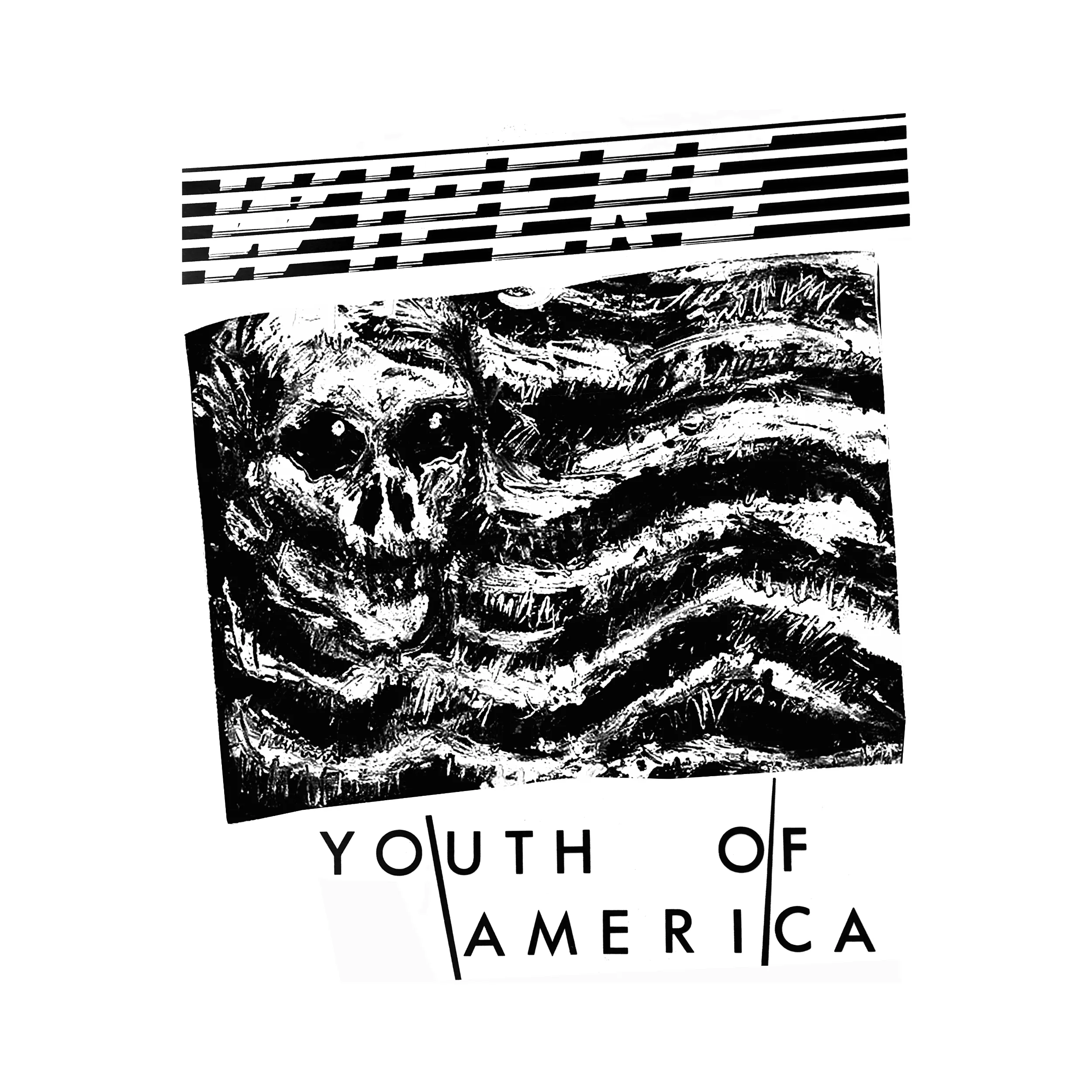 Wipers Youth Of America And Flag Slim Fit Tee