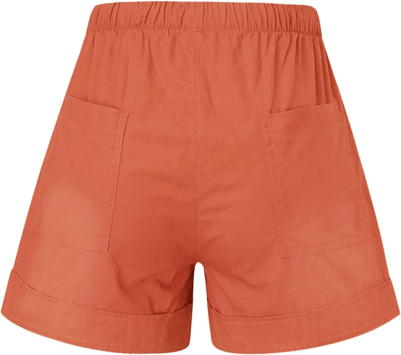 Women's Summer Shorts Casual Trendy Pockets Shorts Drawstring Elastic Waist Loose Short Pants Beach Vacation Outfits