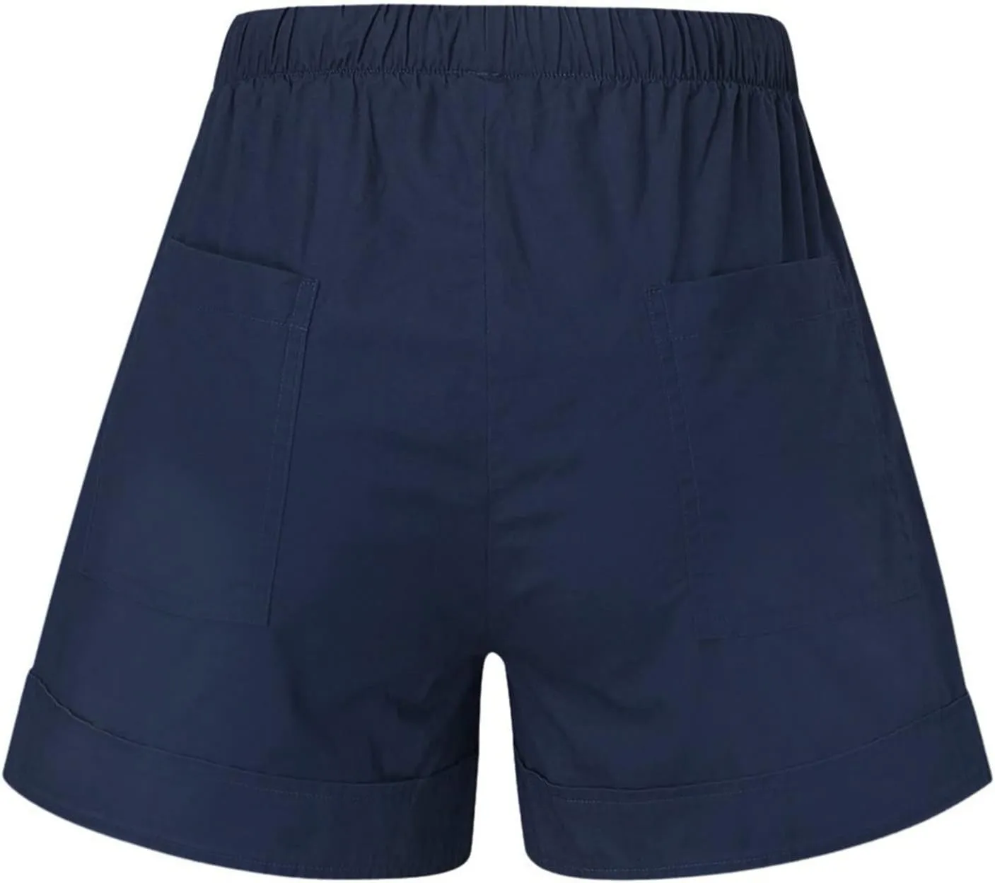 Women's Summer Shorts Casual Trendy Pockets Shorts Drawstring Elastic Waist Loose Short Pants Beach Vacation Outfits