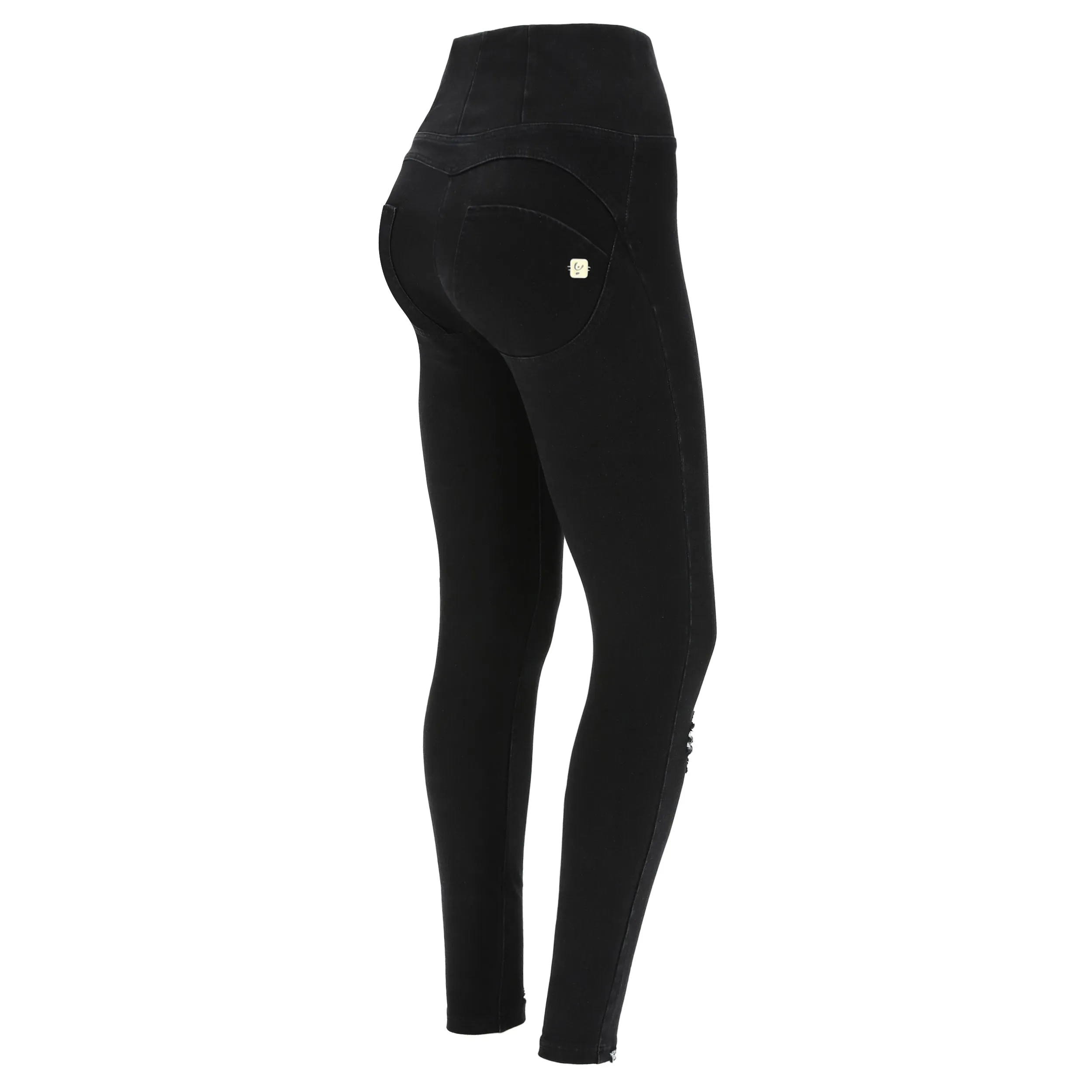 (WRUP1HS140-J7N) Stretch Denim WR.UP® met Hoge Taille en Scheurtjes