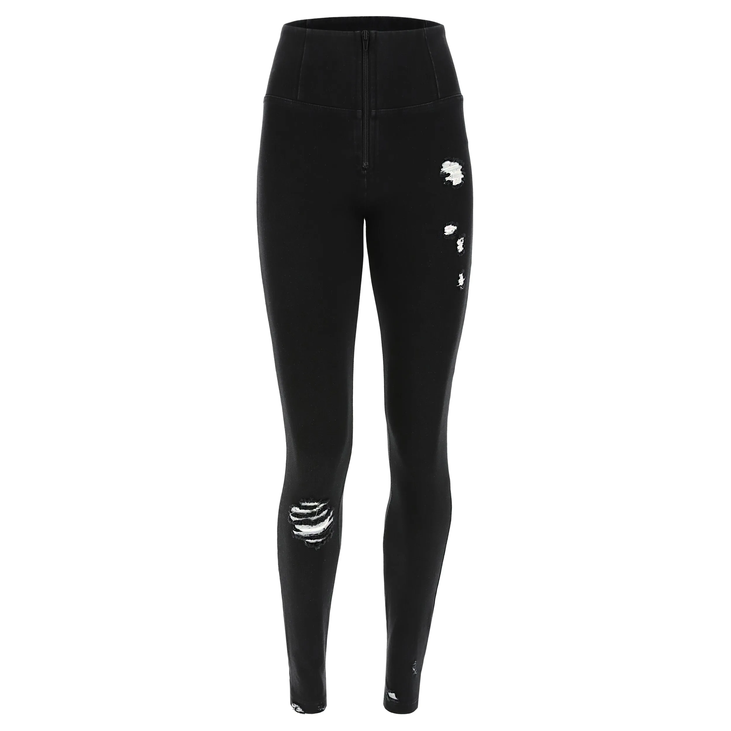 (WRUP1HS140-J7N) Stretch Denim WR.UP® met Hoge Taille en Scheurtjes
